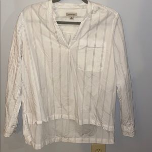 White and black striped Tunic